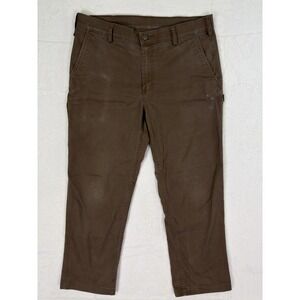 Duluth Carpenter Pants Mens 36x30 Brown 40 Grit Workwear Canvas Outdoor Standard